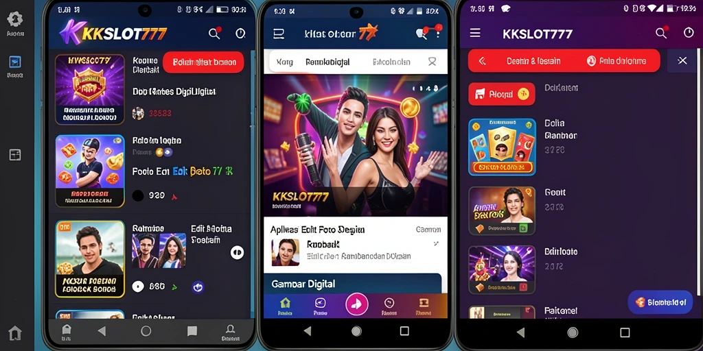Antarmuka pengguna KKSLOT777 yang sederhana dan intuitif.