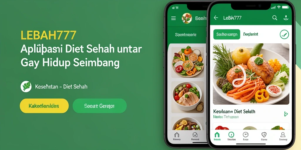 Antarmuka pengguna LEBAH777 yang menarik dan fungsional untuk diet sehat.